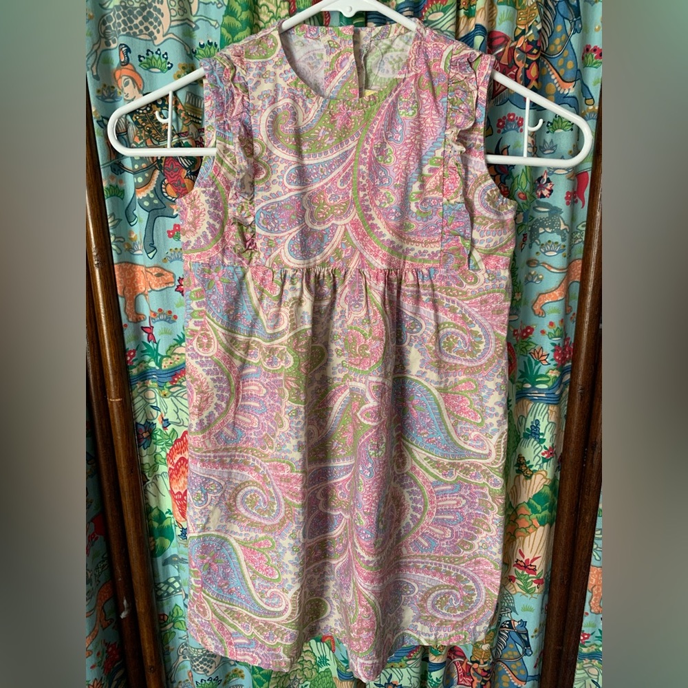 Southern sunshine kids paisley dress sz 6